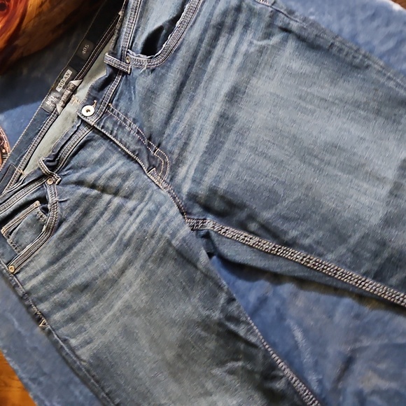 BKE Nolan Straight Dark Blue Denim Jeans 40S - Picture 8 of 16